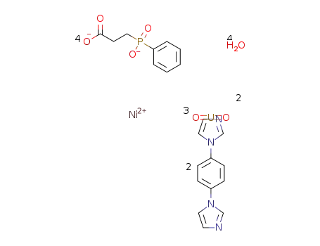 [Ni(1,4-di(1H-imidazol-1-yl)benzene)2(H2O)2][(UO2)3((2-carboxyethyl)(phenyl)phosphinic acid(-2H))4]·2H2O