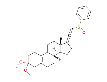 3,3-dimethoxy-21-(phenylsulfinyl)-19-norpregna-5(10),9(11),17(20),20-tetraene
