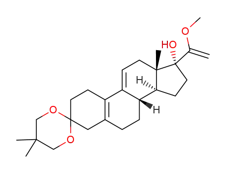 3,3-(2,2-dimethylpropylenedioxy)-17α-hydroxy-20-methoxy-19-norpregna-5(10),9(11),20-triene