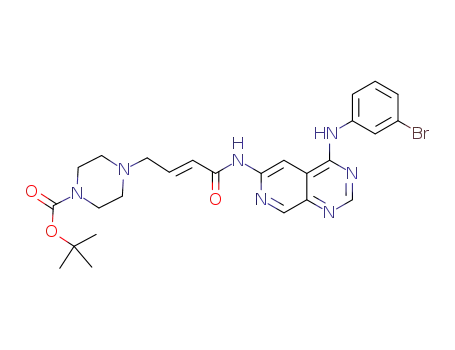 (2E)-N-[4-(3-bromoanilino)pyrido[3,4-d]pyrimidin-6-yl]-4-[(4-tert-butoxycarbonyl)piperazin-1-yl]-2-butenamide