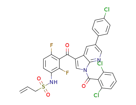 N-[3-[5-(4-chlorophenyl)-1-(2,6-dichlorobenzoyl)pyrrolo[2,3-b]pyridine-3-carbonyl]-2,4-difluorophenyl]prop-2-ene-1-sulfonamide