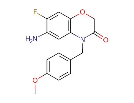 6-amino-7-fluoro-4-(4-methoxybenzyl)-2H-benzo[b][1,4]oxazine-3(4H)-one