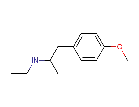 Molecular Structure of 14367-46-5 (N-ethyl-p-methoxy-alpha-methylphenethylamine)