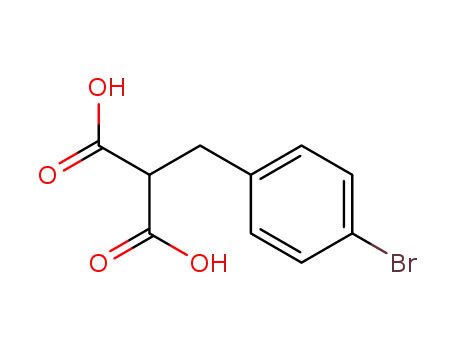 Molecular Structure of 92013-18-8 (2-(4-BROMO-BENZYL)-MALONIC ACID)