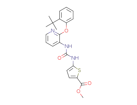 methyl 5-(3-(2-(2-(tert-butyl)phenoxy)pyridin-3-yl)ureido)thiophene-2-carboxylate