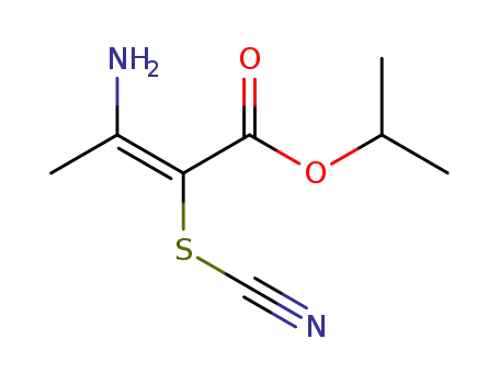 (E)-isopropyl 3-amino-2-thiocyanatobut-2-enoate