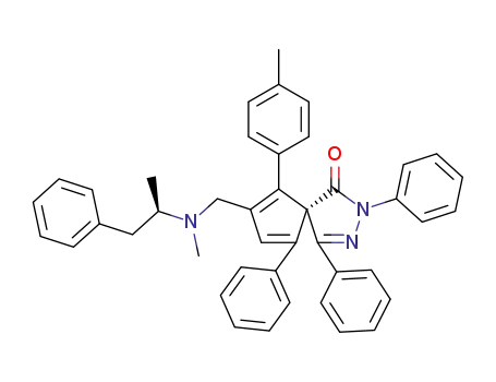 (R)-7-((methyl((R)-1-phenylpropan-2-yl)amino)methyl)-2,4,9-triphenyl-6-(p-tolyl)-2,3-diazaspiro[4.4]nona-3,6,8-trien-1-one