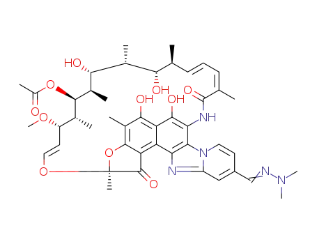 4'-[(N,N-dimethylamino)iminomethyl]-4-desoxypyrido[1',2'-1,2]imidazo[5,4-c]rifamycin SV