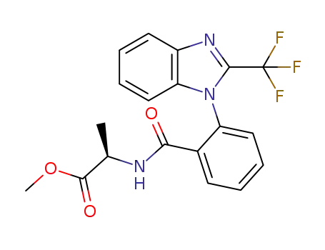 methyl (2-(2-(trifluoromethyl)-1H-benzo[d]imidazol-1-yl)benzoyl)-D-alaninate