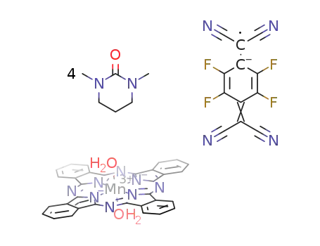 [(manganese phthalocyanine)(H2O)2(1,3-dimethyl-3,4,5,6-tetrahydro-2(1H)-pyrimidin-7-one)4]·[2,3,5,6-tetrafluoro-7,7,8,8-tetracyanoquinodimethanate]