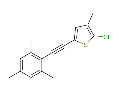 2-chloro-5-(mesitylethynyl)-3-methylthiophene