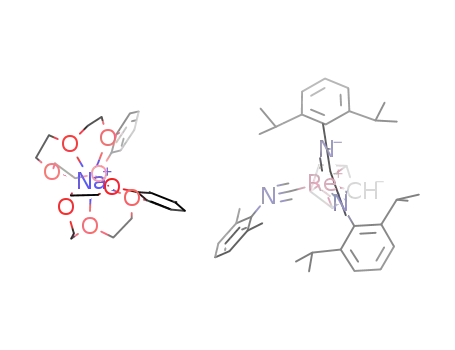[(benzo-12-crown-4)2Na][(XylNC)Re(η5-Cp)(N,N′-bis(2,6-diisopropylphenyl)-3,5-dimethyl-β-diketiminate)]