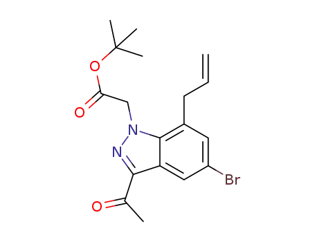 tert-butyl 2-[3-acetyl-5-bromo-7-(prop-2-en-1-yl)indazol-1-yl]acetate
