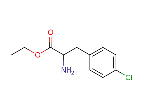 Molecular Structure of 29622-19-3 (rac-(R*)-2-Amino-3-(4-chlorophenyl)propionic acid ethyl ester)