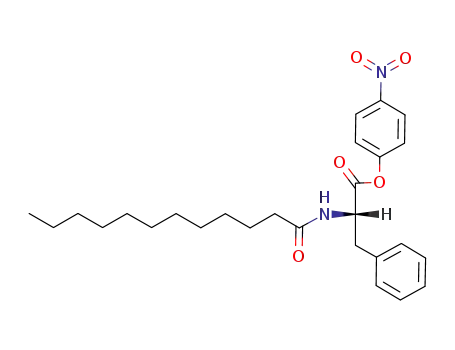Molecular Structure of 75531-11-2 (L-Phenylalanine, N-(1-oxododecyl)-, 4-nitrophenyl ester)