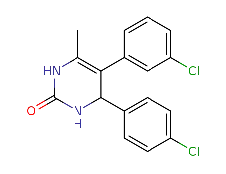 5-(3-chlorophenyl)-4-(4-chlorophenyl)-6-methyl-3,4-dihydropyrimidin-2(1H)-one