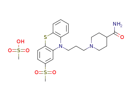 1-(3-(2-(methylsulfonyl)-10H-phenothiazin-10-yl)propyl)piperidine-4-carboxamide methanesulfonic acid