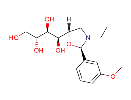 (2R,5S)-3-ethyl-2-(3-methoxyphenyl)-5-(D-arabino-1,2,3,4-tetrahydroxybutyl)oxazolidine