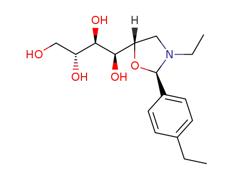 (2R,5S)-3-ethyl-2-(4-ethylphenyl)-5-(D-arabino-1,2,3,4-tetrahydroxybutyl)oxazolidine