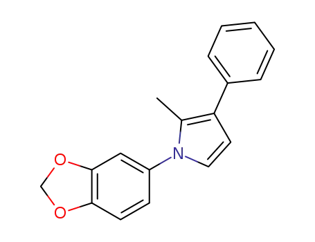 1-(benzo[d][1,3]dioxol-5-yl)-2-methyl-3-phenyl-1H-pyrrole
