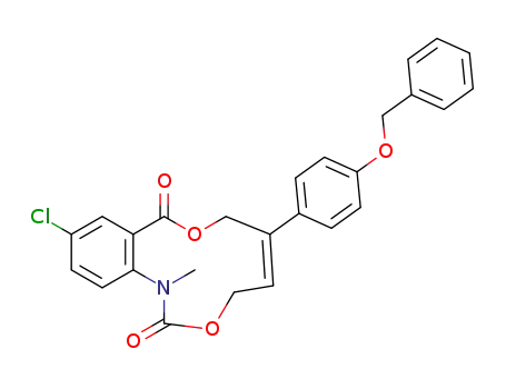 (Z)-6-(4-(benzyloxy)phenyl)-11-chloro-1-methyl-4,7-dihydro-2H-benzo[d][1,7]dioxa[3]azacycloundecine-2,9(1H)-dione