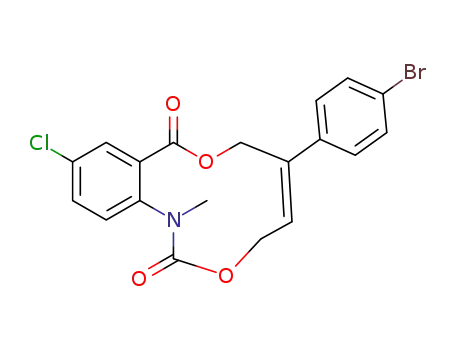 (Z)-6-(4-bromophenyl)-11-chloro-1-methyl-4,7-dihydro-2H-benzo[d][1,7]dioxa[3]azacycloundecine-2,9(1H)-dione