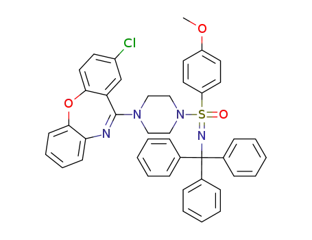 2-chloro-11-(4-(4-methoxy-N-tritylphenylsulfonimidoyl)piperazin-1-yl)dibenzo[b,f][1,4]oxazepane