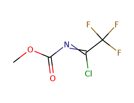 Molecular Structure of 126855-73-0 (Carbamic acid, (1-chloro-2,2,2-trifluoroethylidene)-, methyl ester)