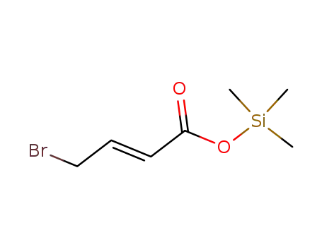 Molecular Structure of 88239-39-8 (2-Butenoic acid, 4-bromo-, trimethylsilyl ester, (E)-)