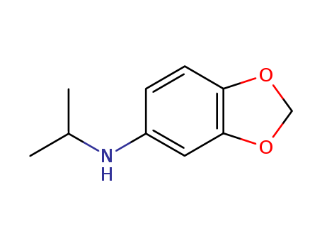 Molecular Structure of 10368-14-6 (1,3-Benzodioxol-5-amine, N-(1-methylethyl)-)