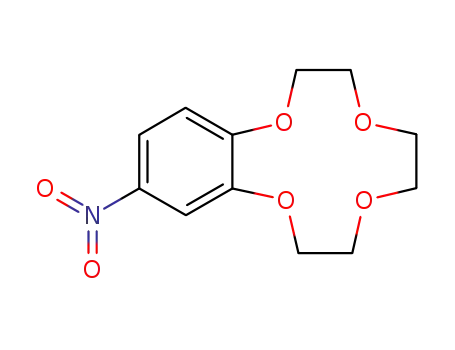 Molecular Structure of 78554-67-3 (4'-Nitrobenzo-12-crown-4)