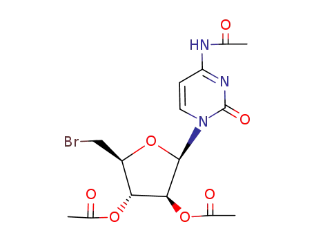 4-Acetamido-1-(2,3-di-O-acetyl-5-bromo-5-deoxy-β-D-arabinofuranosyl)pyrimidin-2(1H)-one