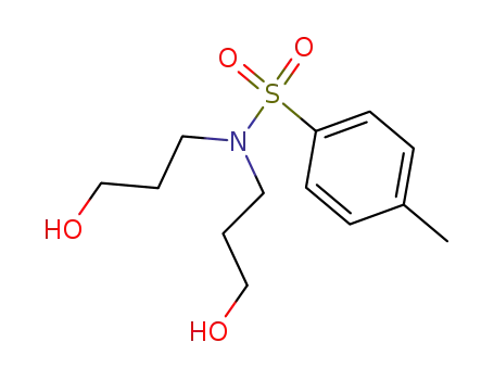 Molecular Structure of 56187-12-3 (Benzenesulfonamide, N,N-bis(3-hydroxypropyl)-4-methyl-)