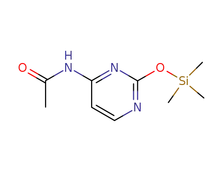 Molecular Structure of 54230-57-8 (Acetamide, N-[2-[(trimethylsilyl)oxy]-4-pyrimidinyl]-)