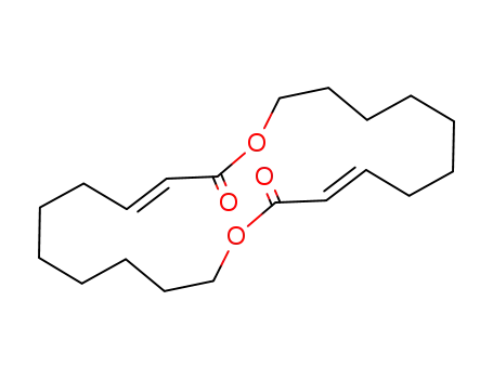 Molecular Structure of 83637-48-3 (1,12-Dioxacyclodocosa-3,14-diene-2,13-dione, (E,E)-)