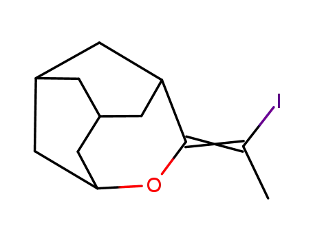 5-(1-iodoethylydene)-4-oxatricyclo<4.3.1.1.3,8>undecane