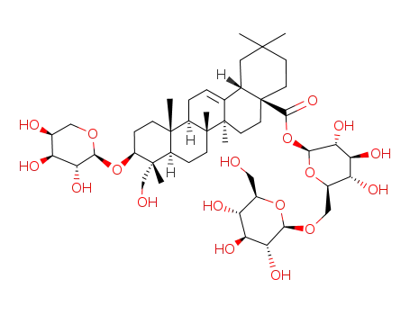 3-O-<α-L-arabinopyranosyl>hederagenin 28-O-<β-D-glucopyranosyl-(1-6)-β-D-glucopyranoside>