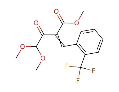 4,4-Dimethoxy-3-oxo-2-[1-(2-trifluoromethyl-phenyl)-meth-(E)-ylidene]-butyric acid methyl ester