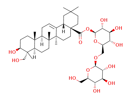 hederagenin 28-O-β-D-glucopyranosyl-(1->6)-O-β-D-glucopyranosyl ester