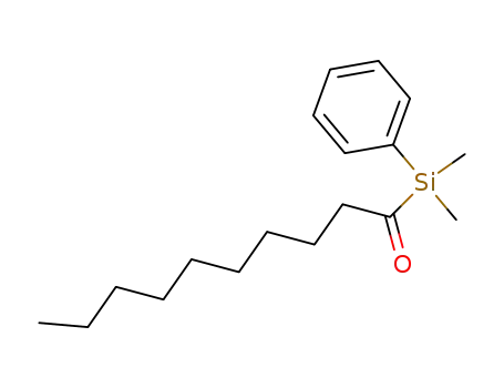 Molecular Structure of 125828-13-9 (Silane, dimethyl(1-oxodecyl)phenyl-)