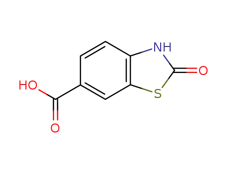 Molecular Structure of 99615-68-6 (6-Benzothiazolecarboxylicacid,2,3-dihydro-2-oxo-(9CI))