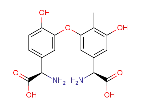 Benzeneacetic acid,R-amino-3-[5-[(R)- aminocarboxymethyl]-2-hydroxyphenoxy]-5- hydroxy-4-methyl-,(RS)- 
