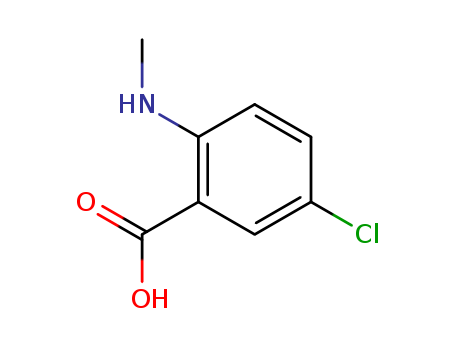 Benzoic acid, 5-chloro-2-(methylamino)-