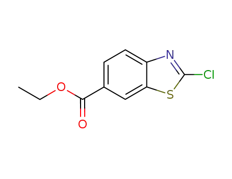 Molecular Structure of 78485-37-7 (Ethyl 2-chloro-6-benzothiazolecarboxylate)