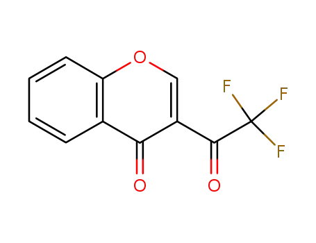 Molecular Structure of 160856-31-5 (4H-1-Benzopyran-4-one, 3-(trifluoroacetyl)-)