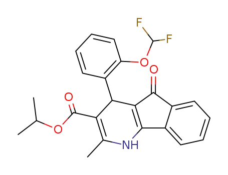 4-(2-Difluoromethoxy-phenyl)-2-methyl-5-oxo-4,5-dihydro-1H-indeno[1,2-b]pyridine-3-carboxylic acid isopropyl ester