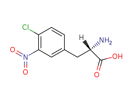 Molecular Structure of 57213-15-7 (L-Phenylalanine, 4-chloro-3-nitro-)