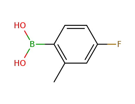Molecular Structure of 139911-29-8 (4-Fluoro-2-methylphenylboronic acid)