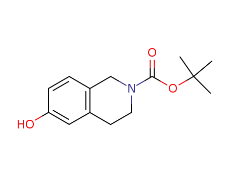Molecular Structure of 158984-83-9 (tert-Butyl 6-hydroxy-3,4-dihydroisoquinoline-2(1H)-carboxylate)