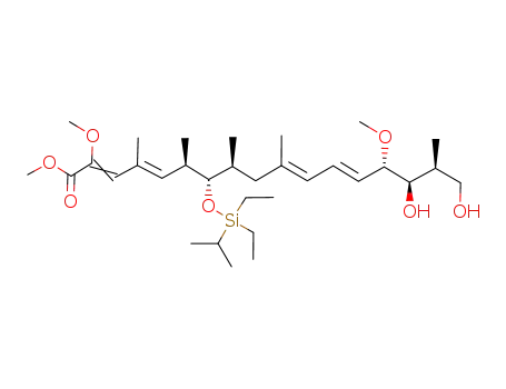 (2Z,4E,10E,12E)-(6R,7S,8S,14S,15R,16S)-7-(Diethyl-isopropyl-silanyloxy)-15,17-dihydroxy-2,14-dimethoxy-4,6,8,10,16-pentamethyl-heptadeca-2,4,10,12-tetraenoic acid methyl ester